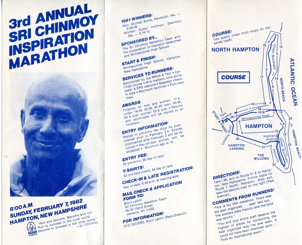 3rd Annual Sri Chinmoy Inspiration Marathon